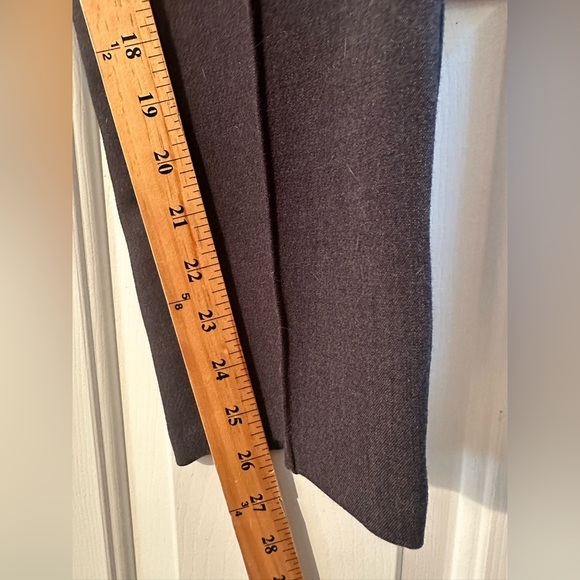 CARTONNIER Anthropologie 8 Gray Wool Ankle Career Wear Center Crease Trousers - Picture 7 of 13